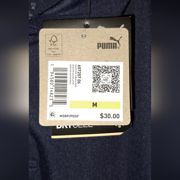 Men's NWT Puma Sports Top Dry Cell Moisture Management Size Med - Picture 3 of 7